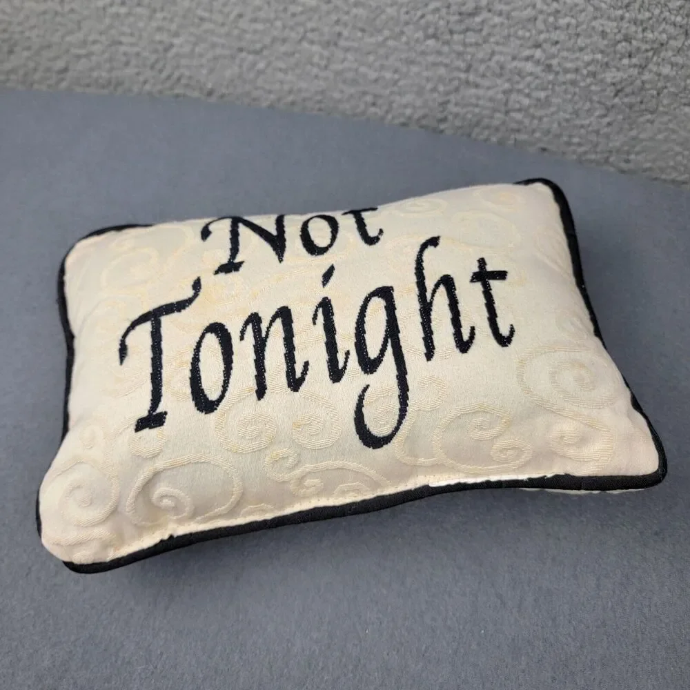 Tonight Not Tonight Decorative Throw Pillow Damask